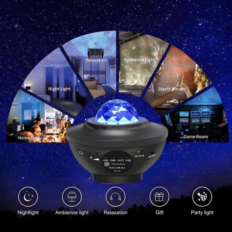 Galaxy Projector Starry Sky Night Lamp - (IMPORTED)